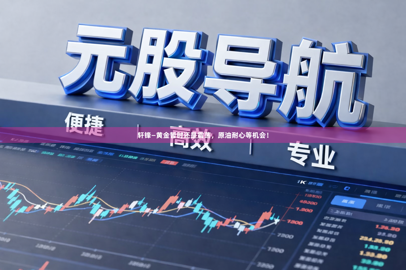 轩锋—黄金暂时还是震荡，原油耐心等机会！